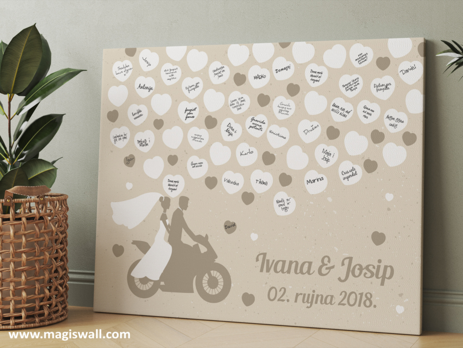 Wedding guestbook - canvas